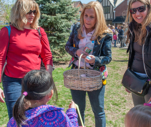 The town of Montclair participate in the Easter egg hunt.