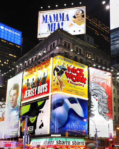 Broadway show billboards