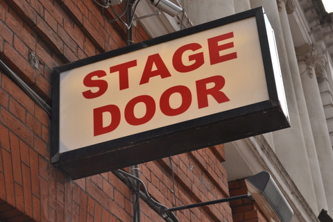 Theatre stage door sign