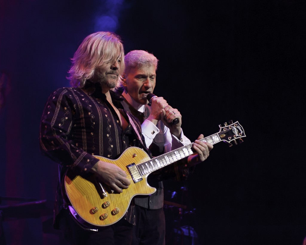 Jimmy Leahey plays Guitar with Dennis DeYoung on vocals at the Wellmont, January 22, 2016