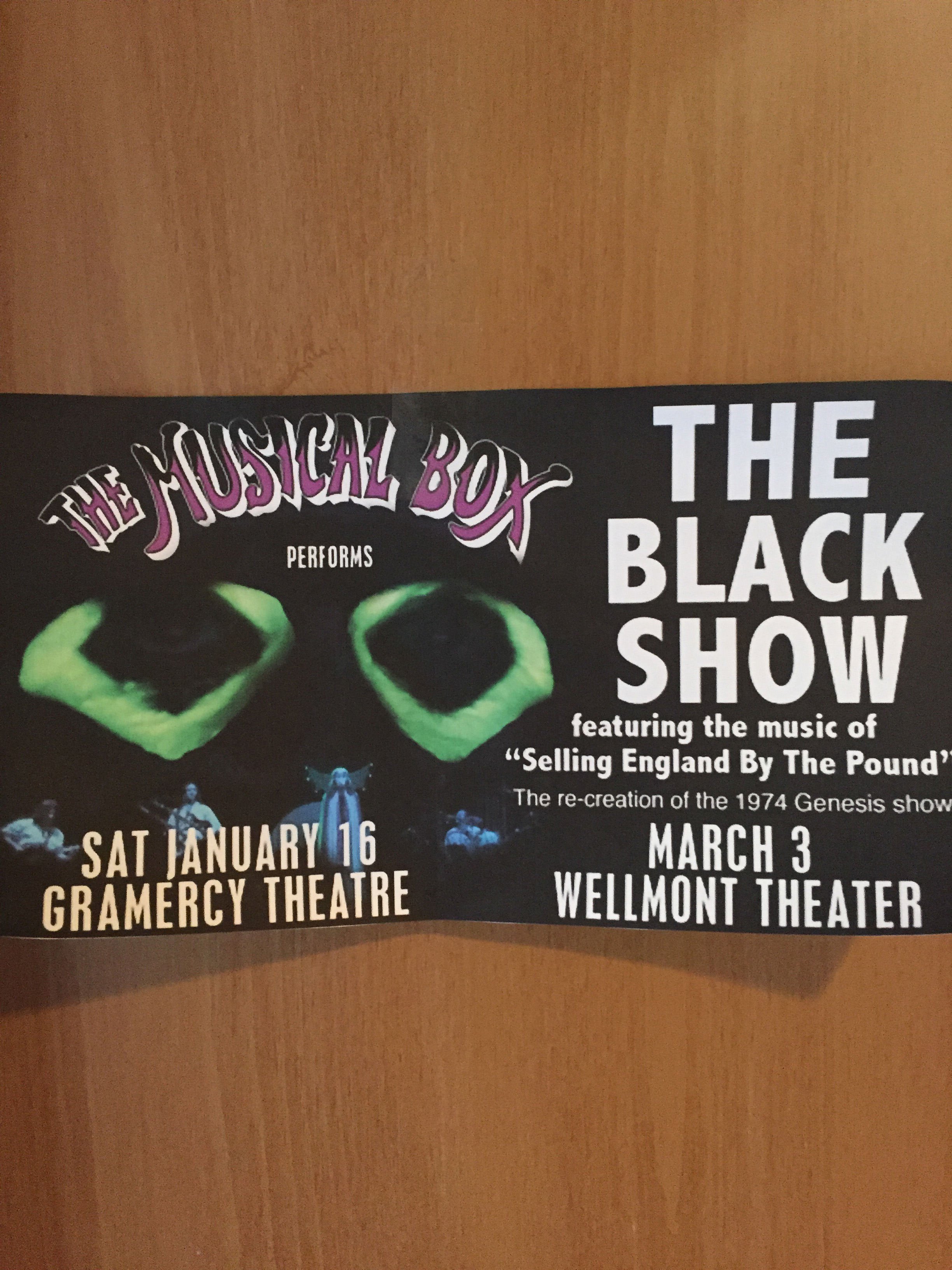 the musical box the black show