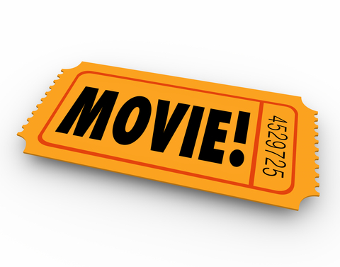 Movie Ticket Admission Pass Admit Access Cinema Film
