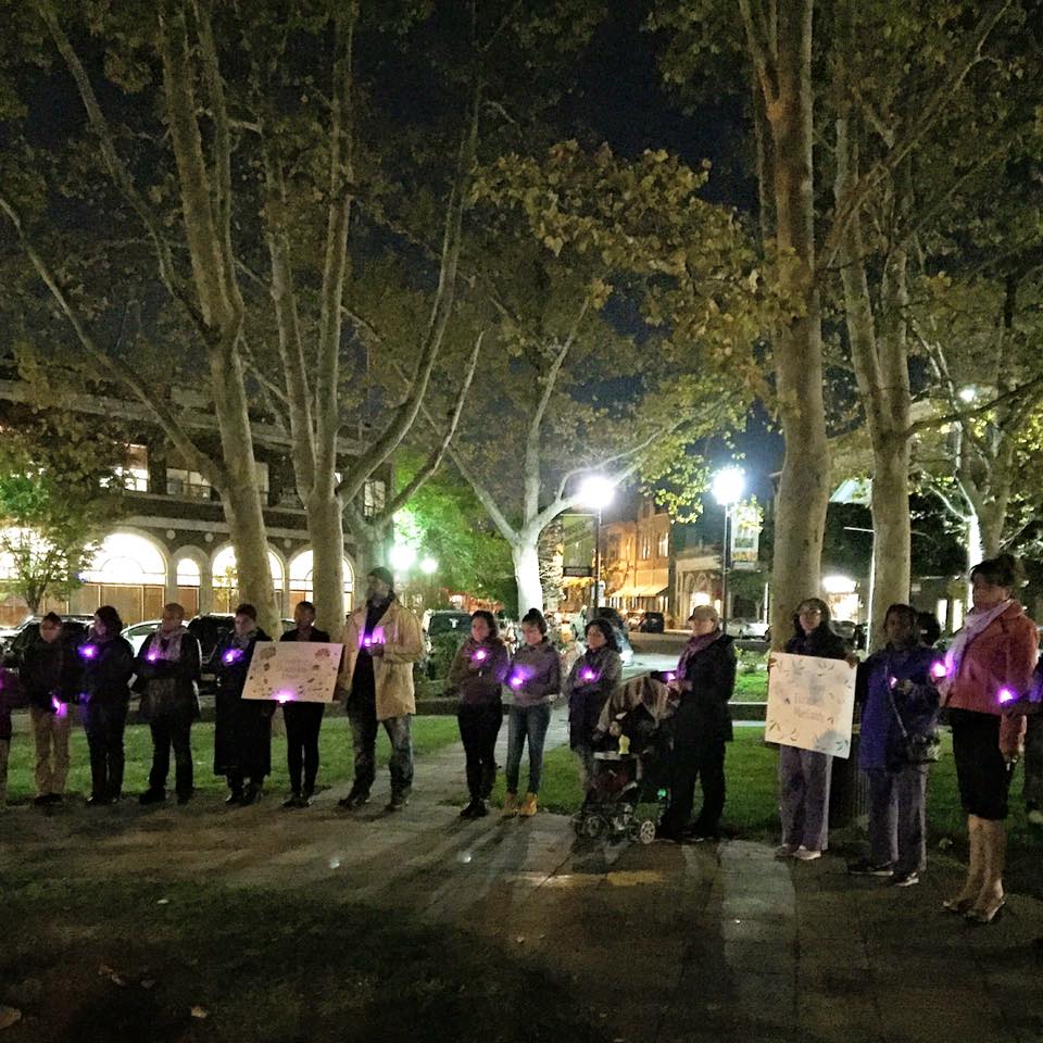 candlelight vigil - domestic violence