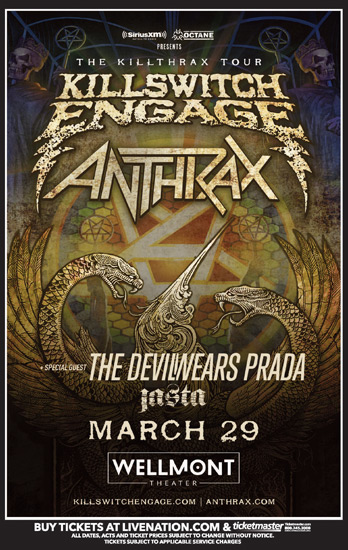 Killswitch Engage at the Wellmont Theater
