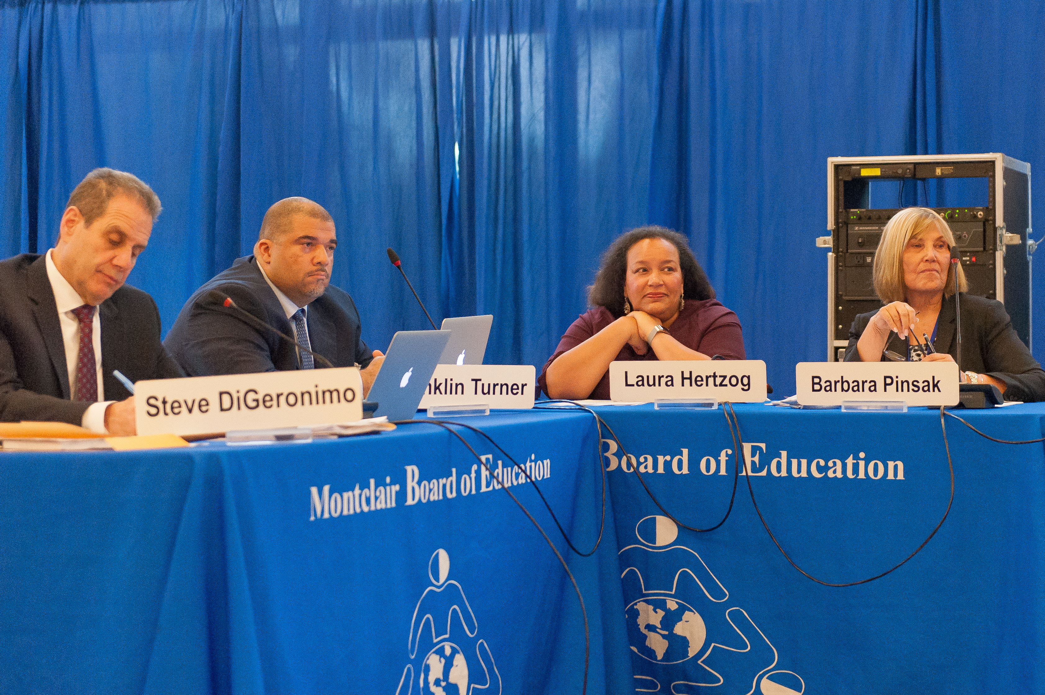 The Montclair Board of Education on Tuesday, May 16, 2017. Photo by Scott Kennedy for The Montclair Dispatch. 