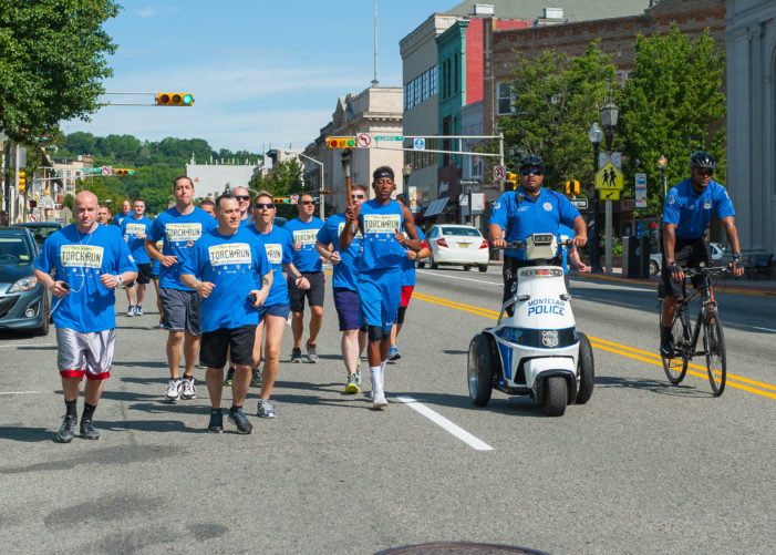 Montclair Police Gather for Annual Torch Run for Special Olympics NJ