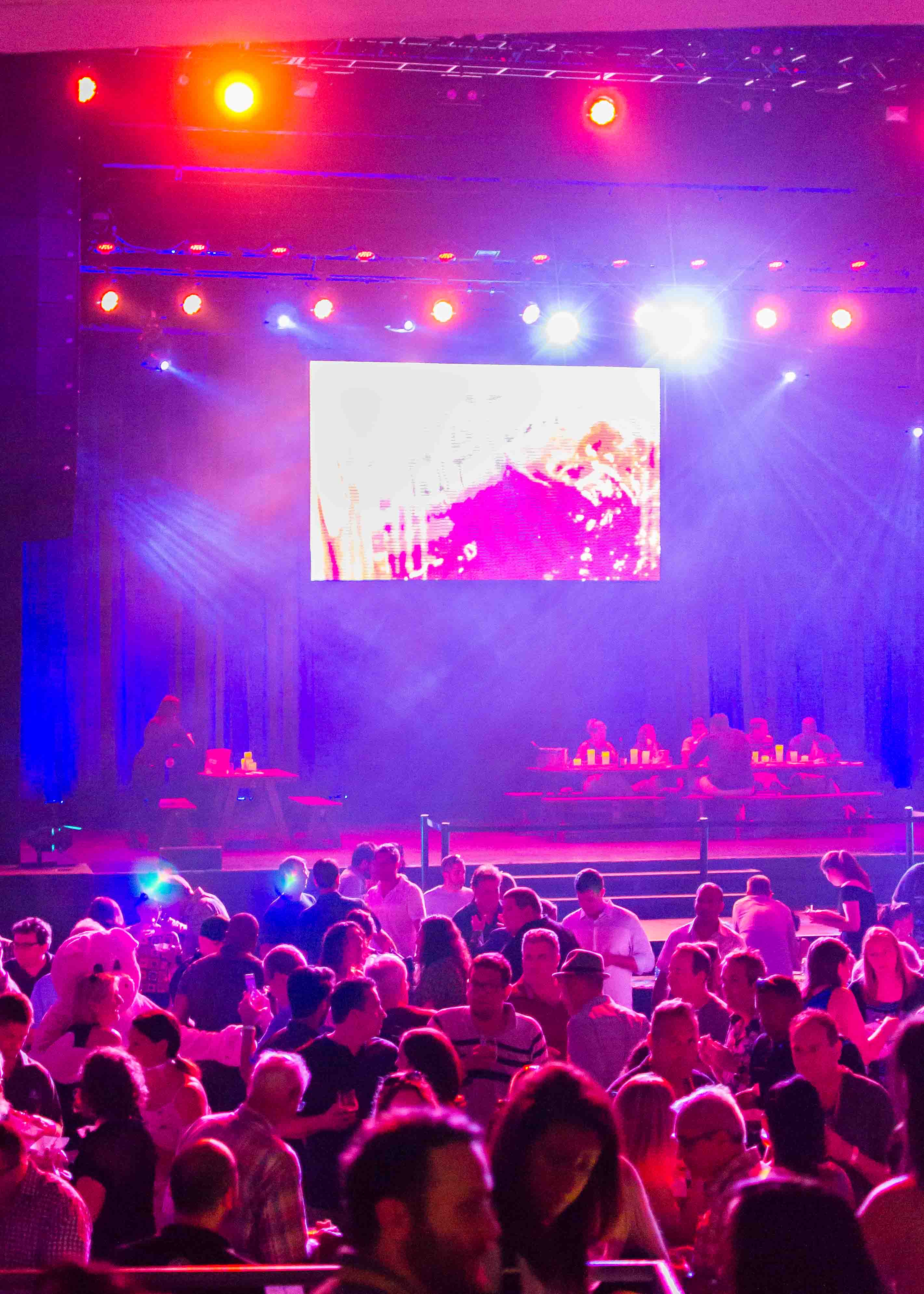 The festival taking place inside the Wellmont Theater. Photo by Eve Mahaney for The Montclair Dispatch.