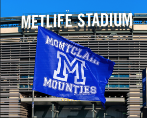 Montclair Mounties Team Flag // Courtesy of Studio042