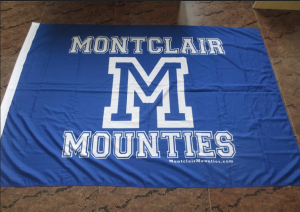 Montclair Mounties Spirit Flag // Photo Courtesy of Studio042