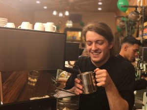 World-class Barista, Zach Inkley, Prepares Drinks for the Big Night // Photo Courtesy to Diana Roberts